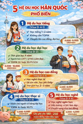 5 Hệ Du Học Hàn Quốc